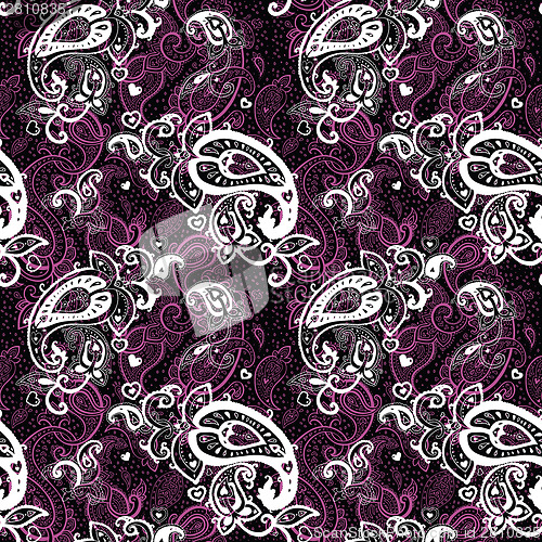 Image of Seamless Paisley background.