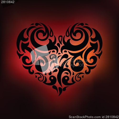 Image of Ornamental Heart. Love.