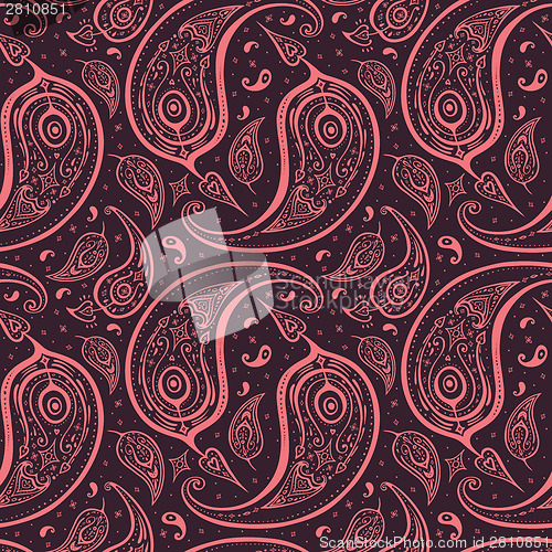 Image of Seamless Paisley background.