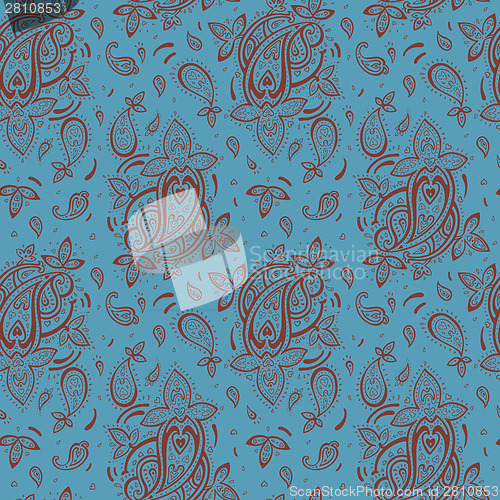 Image of Seamless Paisley background.