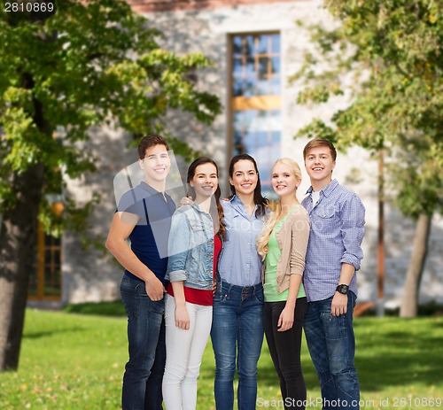 Image of group of smiling students standing