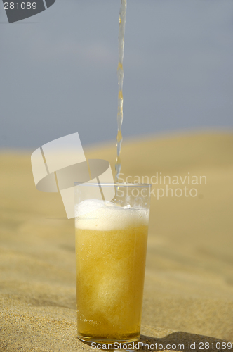 Image of Serving beer in desert