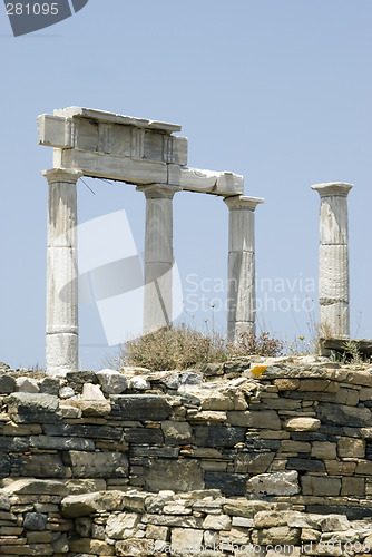 Image of ancient ruins delos