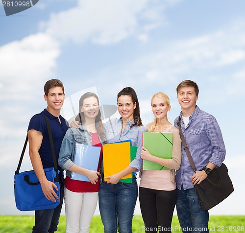 Image of group of smiling students standing