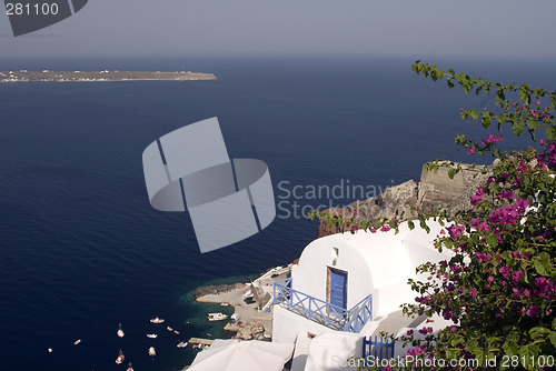 Image of house over sea