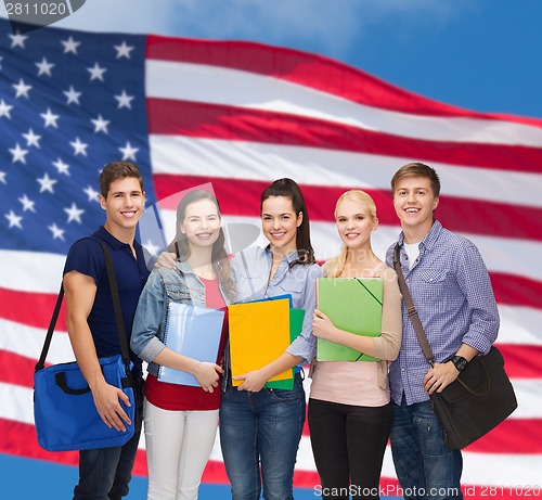 Image of group of smiling students standing