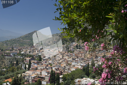 Image of landscape view taormina sicily