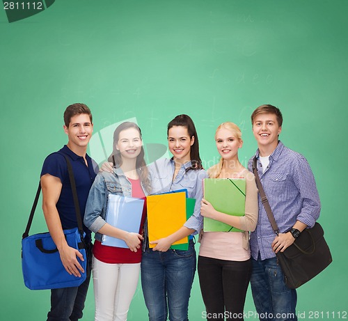Image of group of smiling students standing