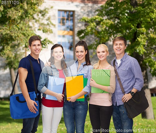 Image of group of smiling students standing