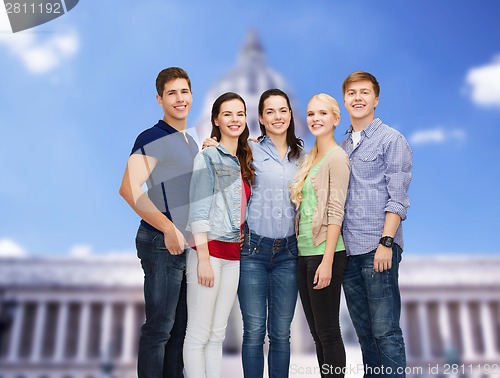 Image of group of smiling students standing