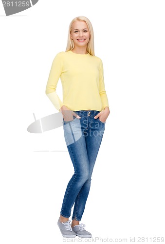 Image of smiling girl in casual clothes