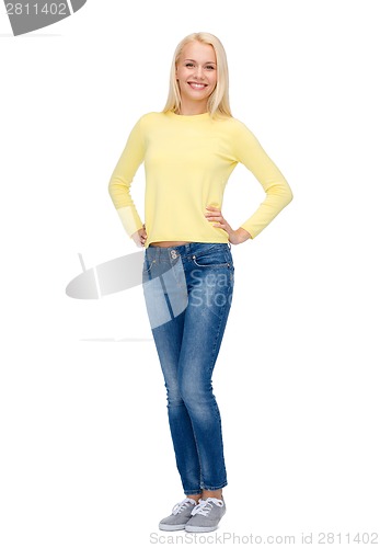 Image of smiling girl in casual clothes