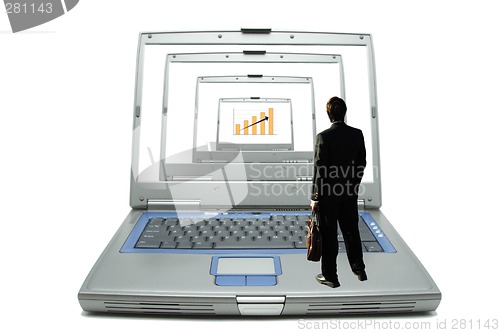 Image of Working businessman