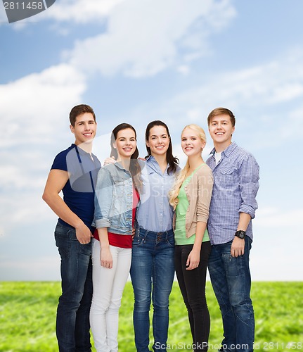 Image of group of smiling students standing