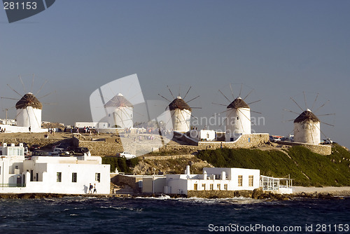 Image of windmills of mykonos