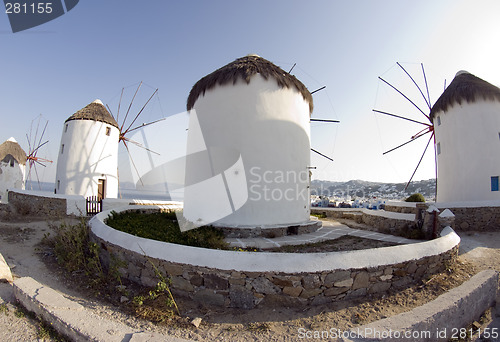 Image of windmills of mykonos