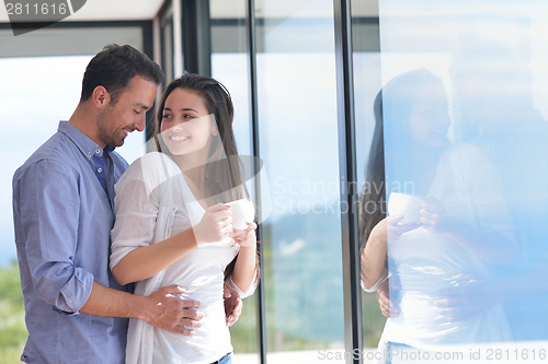 Image of young couple relax at home