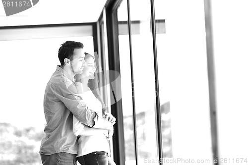 Image of young couple relax at home