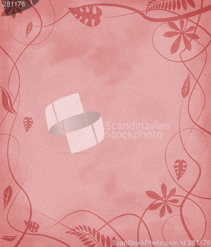 Image of floral mottled paper red