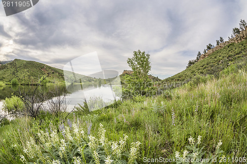 Image of Horsetooth Reservoir in springtime