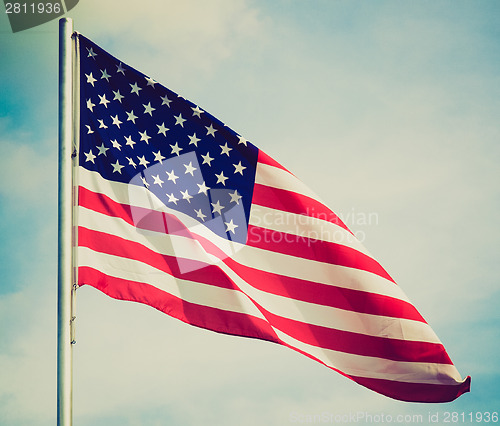Image of Retro look USA flag