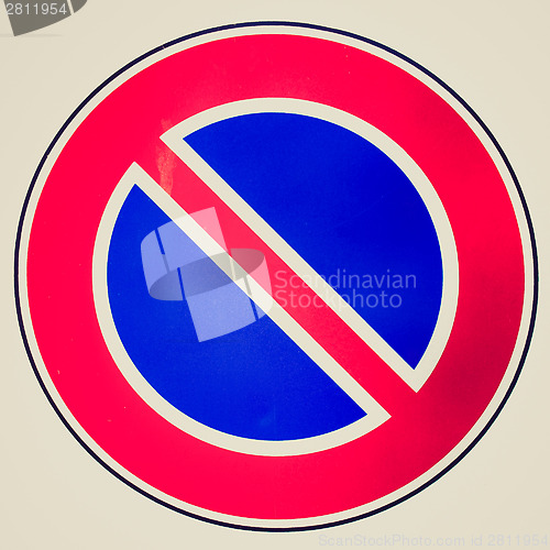 Image of Retro look No parking