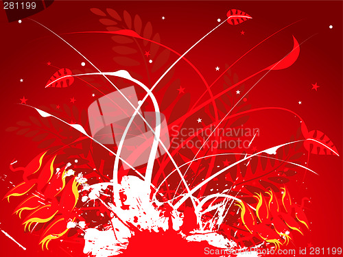 Image of hot summer floral