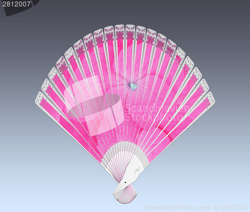 Image of Colorful hand fan 