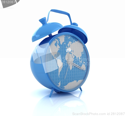 Image of Clock of world map