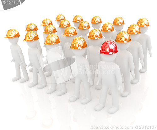 Image of 3d mans in a hard hat