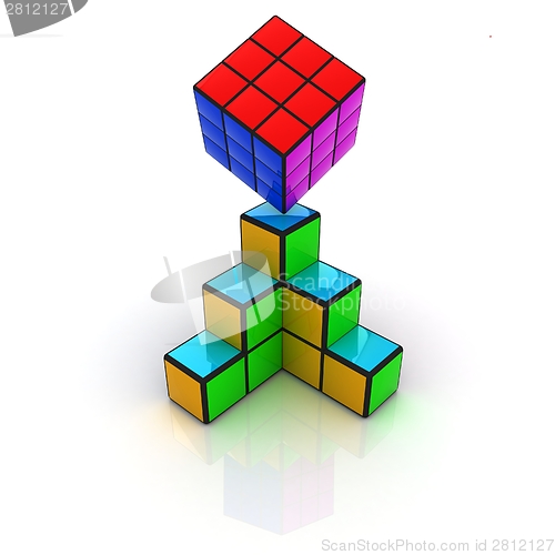 Image of Abstract colorfull geometric background