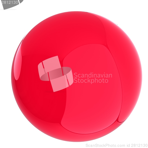 Image of Glossy red sphere