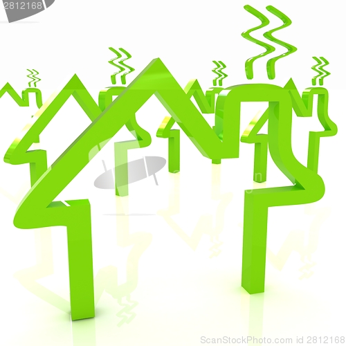 Image of Save energy houses concept 