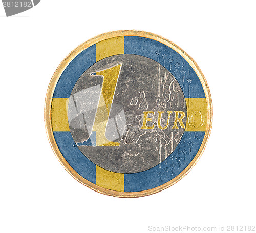 Image of Euro coin, 1 euro