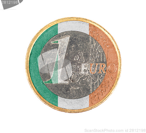 Image of Euro coin, 1 euro