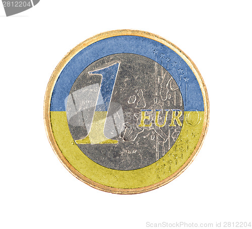 Image of Euro coin, 1 euro