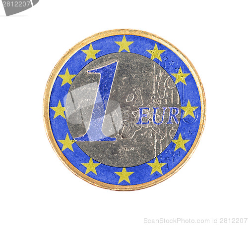 Image of Euro coin, 1 euro