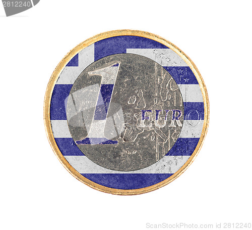 Image of Euro coin, 1 euro