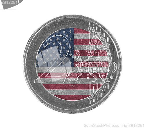 Image of Euro coin, 2 euro