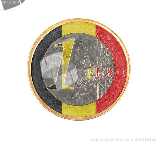 Image of Euro coin, 1 euro