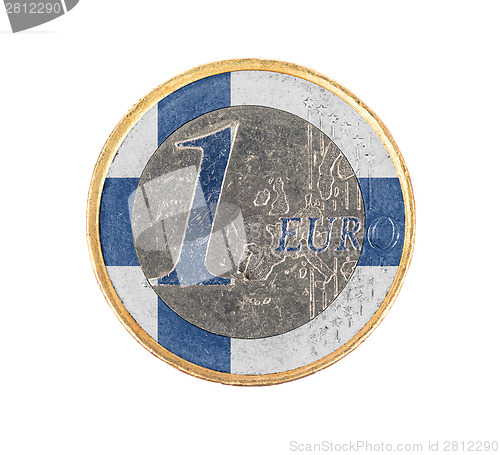 Image of Euro coin, 1 euro