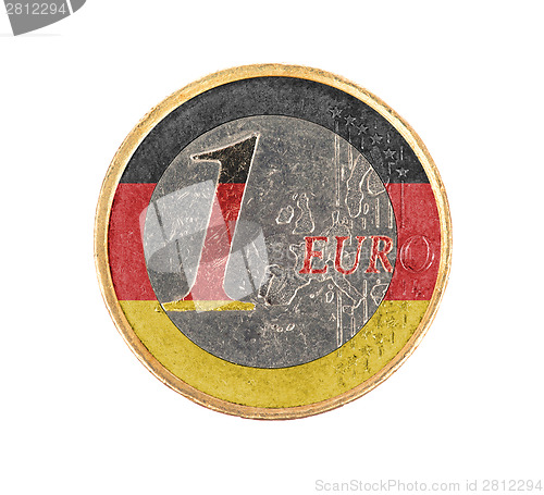 Image of Euro coin, 1 euro