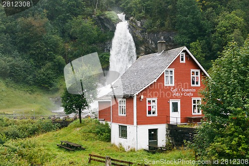 Image of Souvenir shop near waterfall