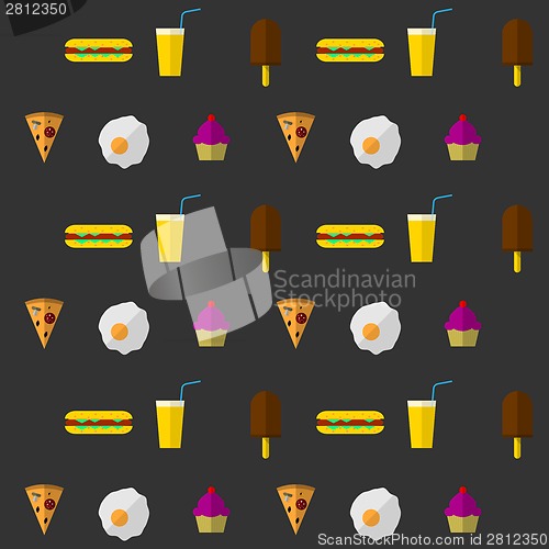 Image of Vector background for fast food