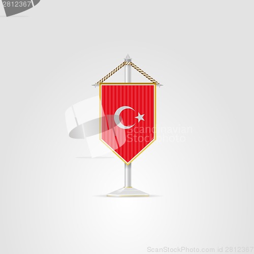 Image of Illustration of national symbols of Asian countries. Turkey.