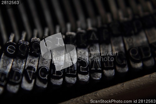 Image of old typing machine background