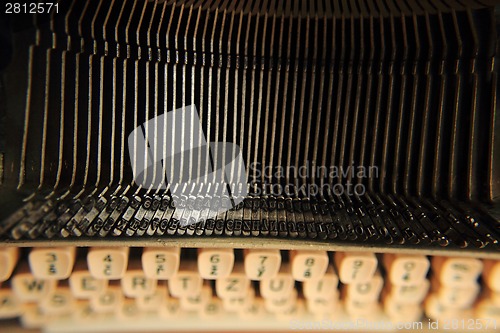 Image of old typing machine background