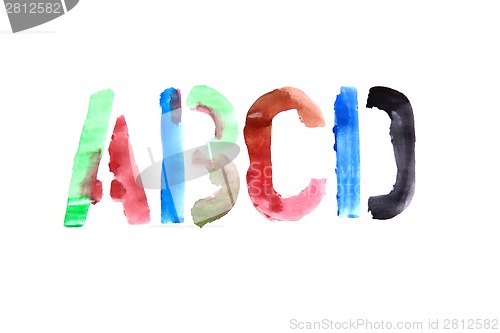 Image of hand painted alphabet 