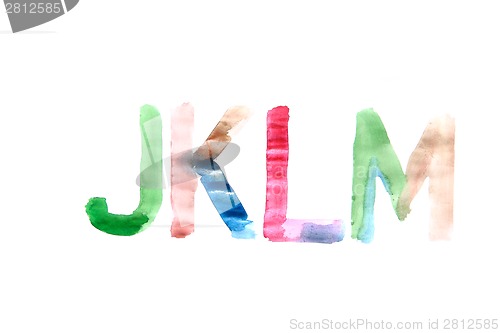 Image of hand painted alphabet 