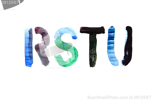 Image of hand painted alphabet 